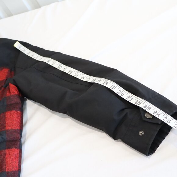 Pendleton Mens Red & Blk Buffalo Plaid Hooded 650 Down Water Resistant Coat Med - Picture 14 of 14